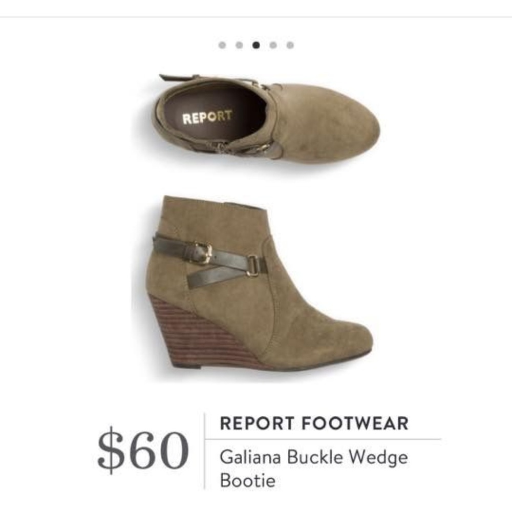 Stitch Fix Galiana Buckle Wedge Bootie